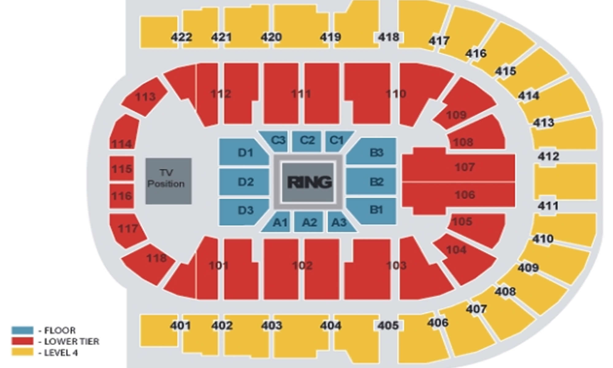 TBC Boxing seating plan TBC Boxing seating plan