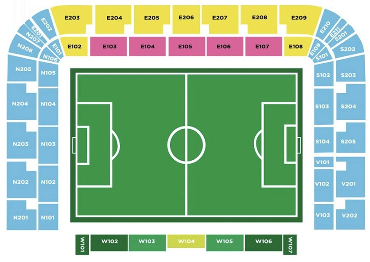 Air Albania Stadium seating plan Air Albania Stadium seating plan