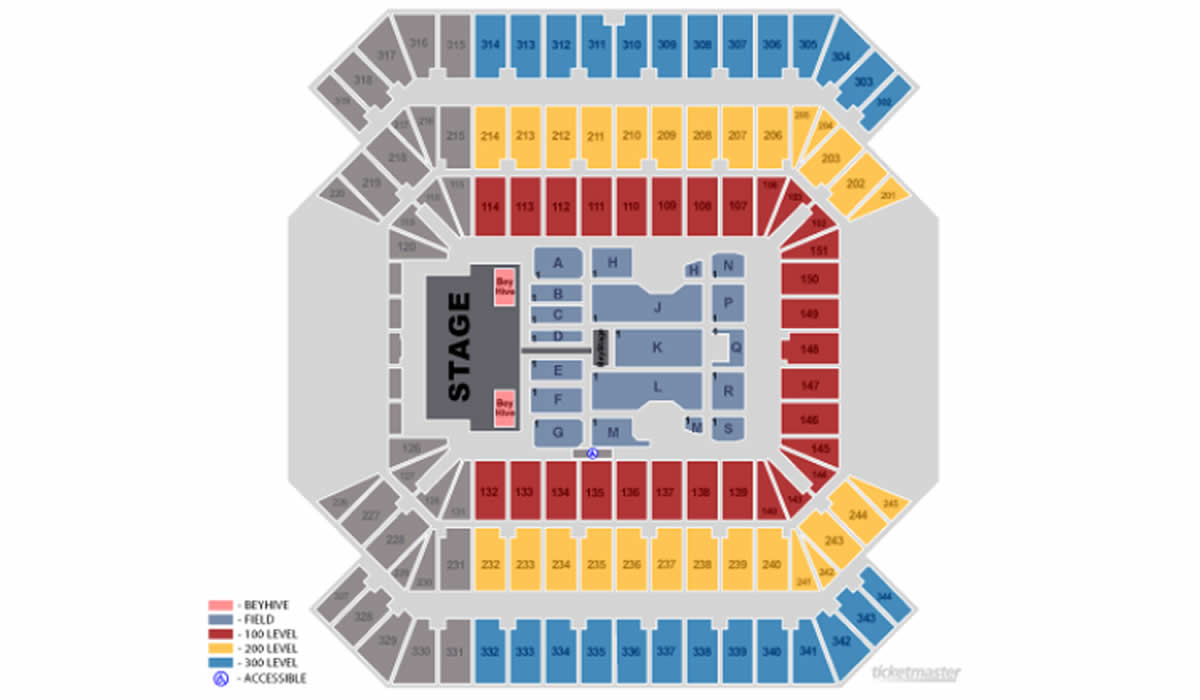 Raymond James Stadium seating plan