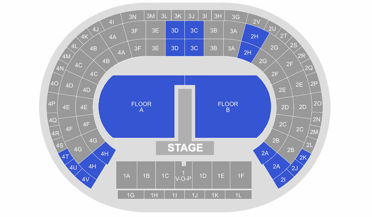 King Baudouin Stadium seating plan