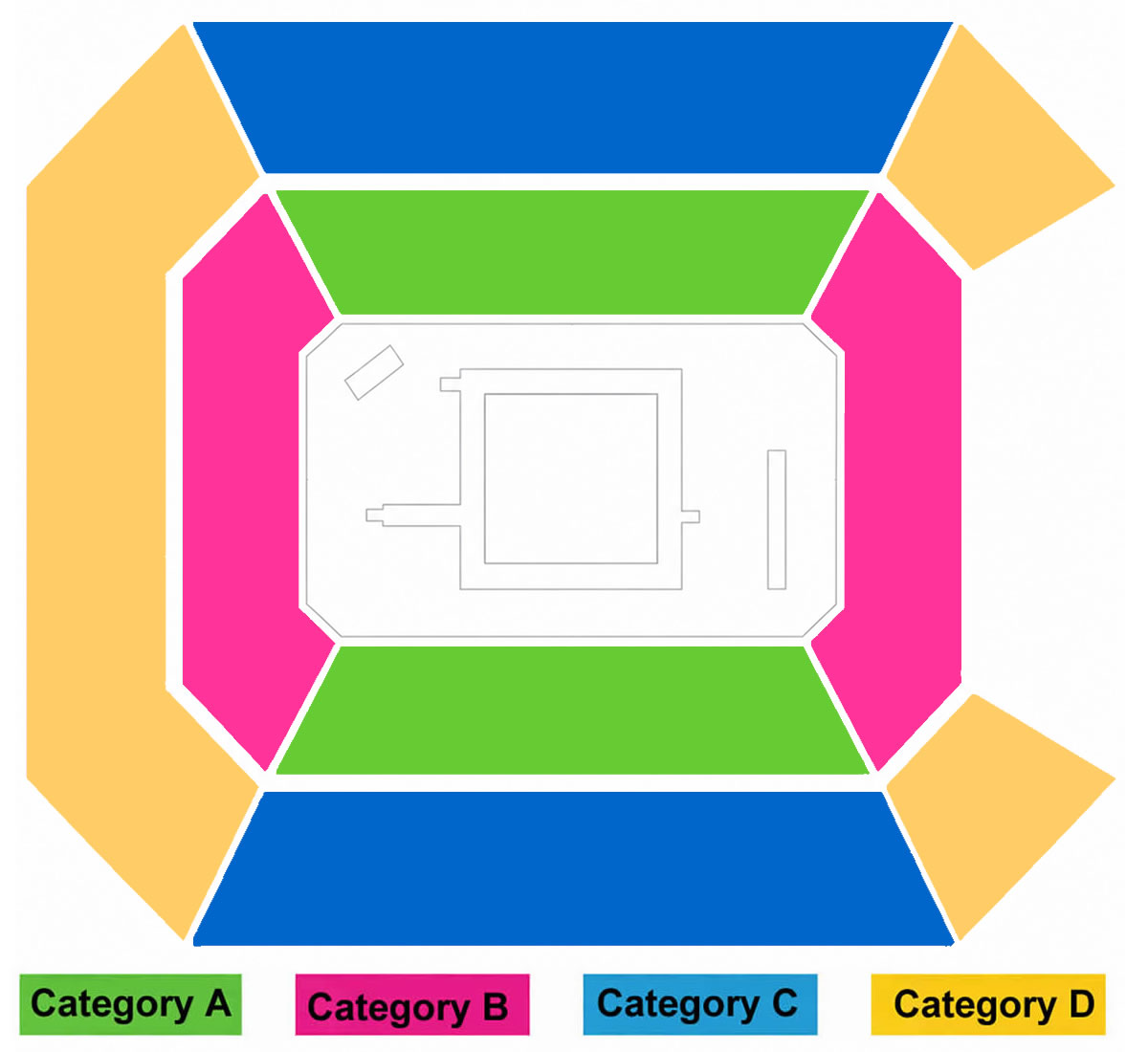 Galen Center (Rythmic Gymnastics) seating plan