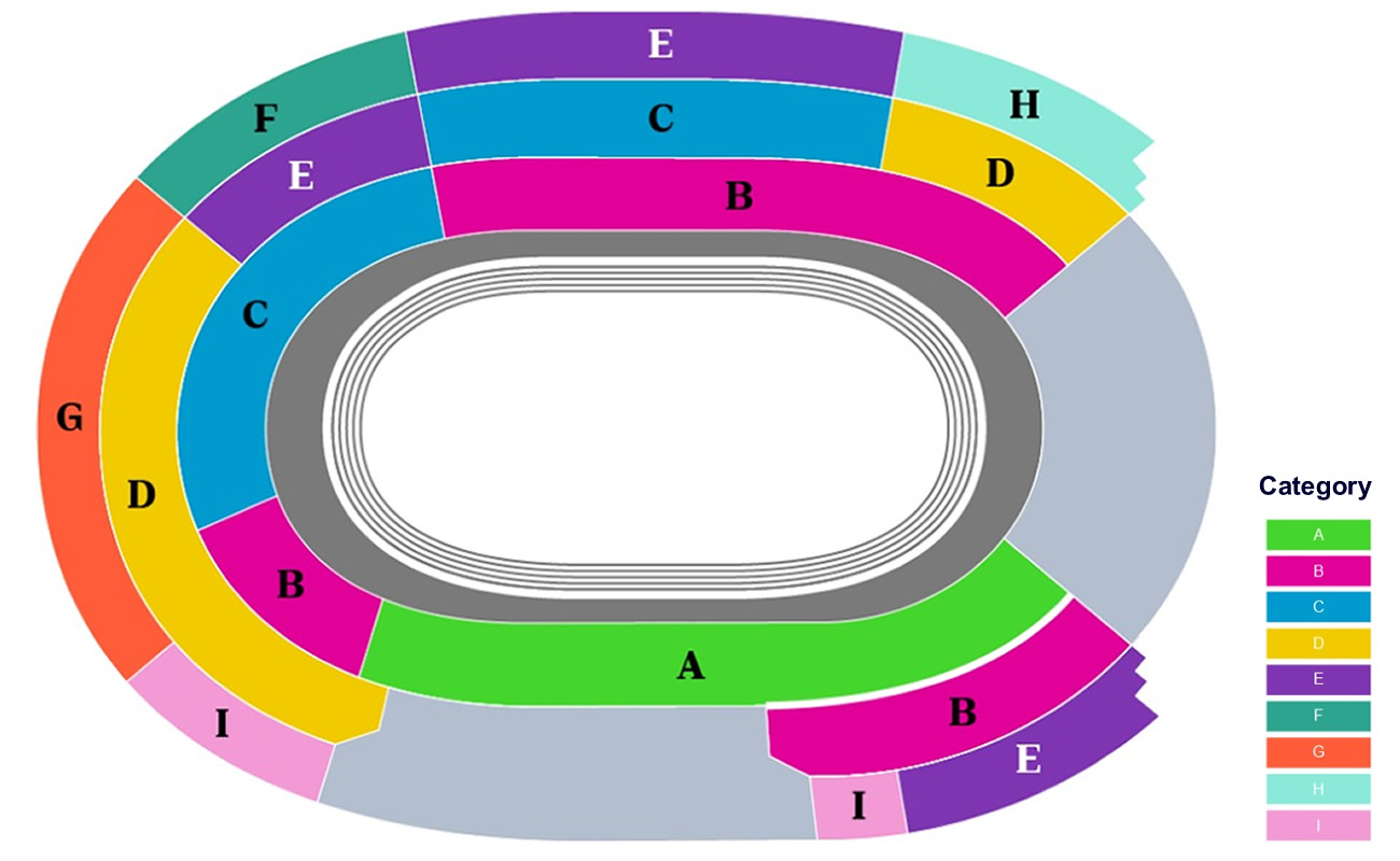 LA Memorial Coliseum (Athletics) seating plan