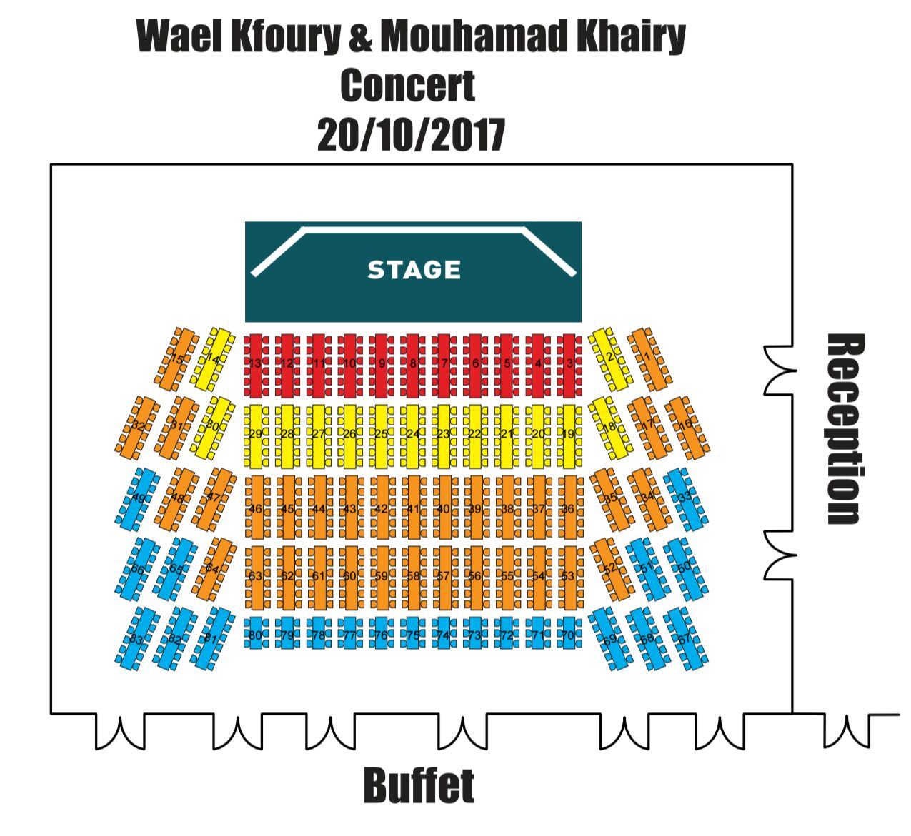 Roda Al Bustan seating plan