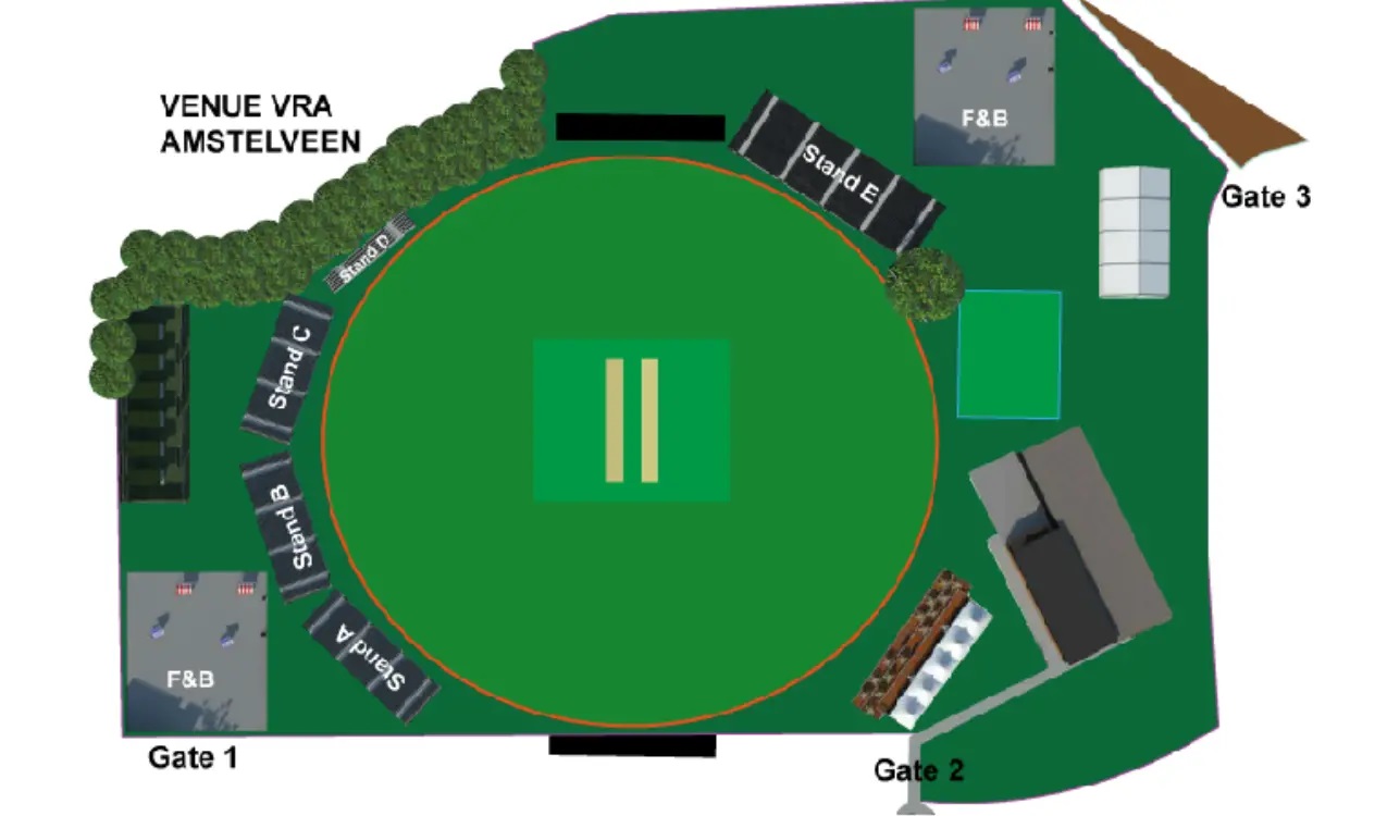 VRA Cricket Ground seating plan