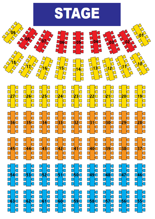 Abu Dhabi Country Club seating plan