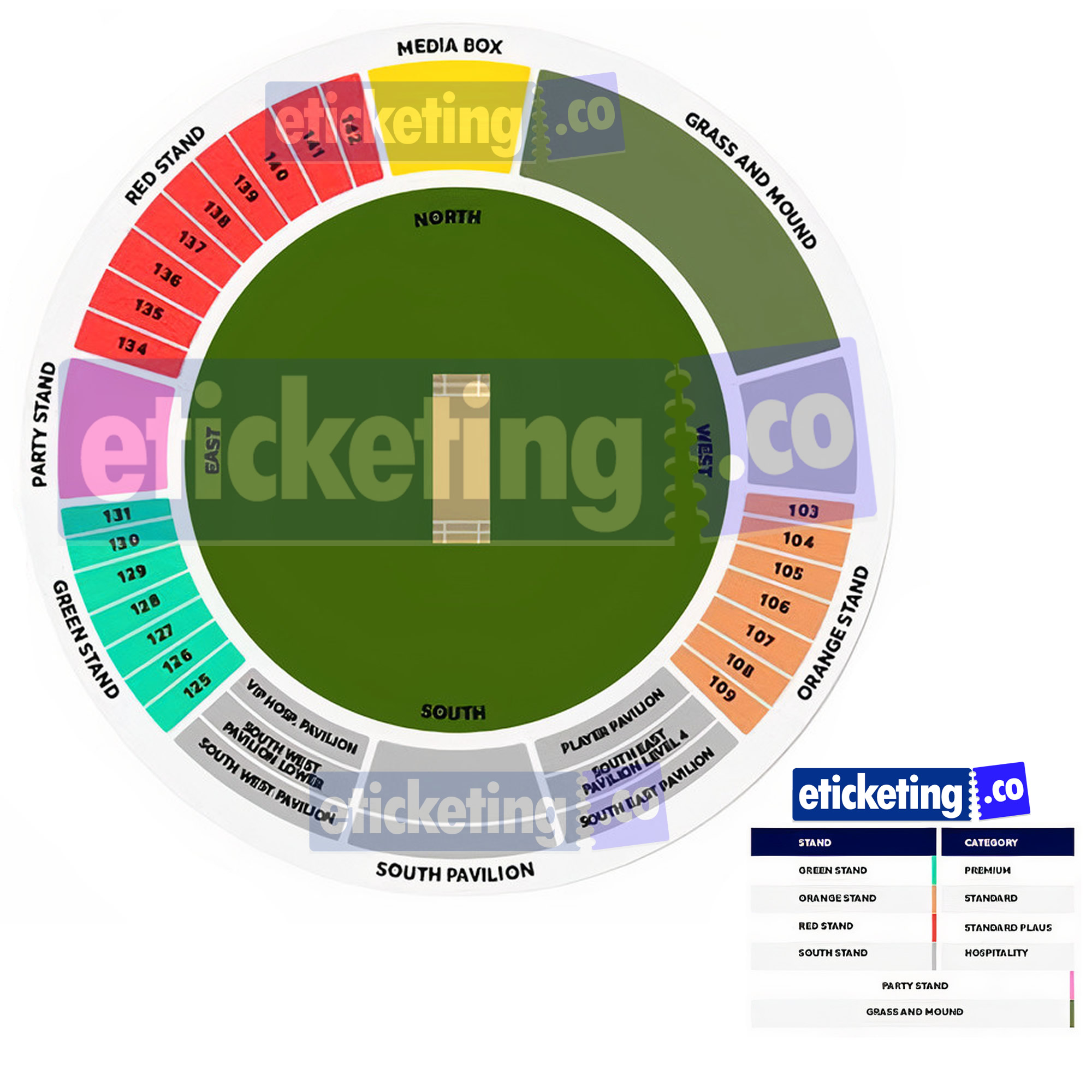 Providence Stadium seating plan