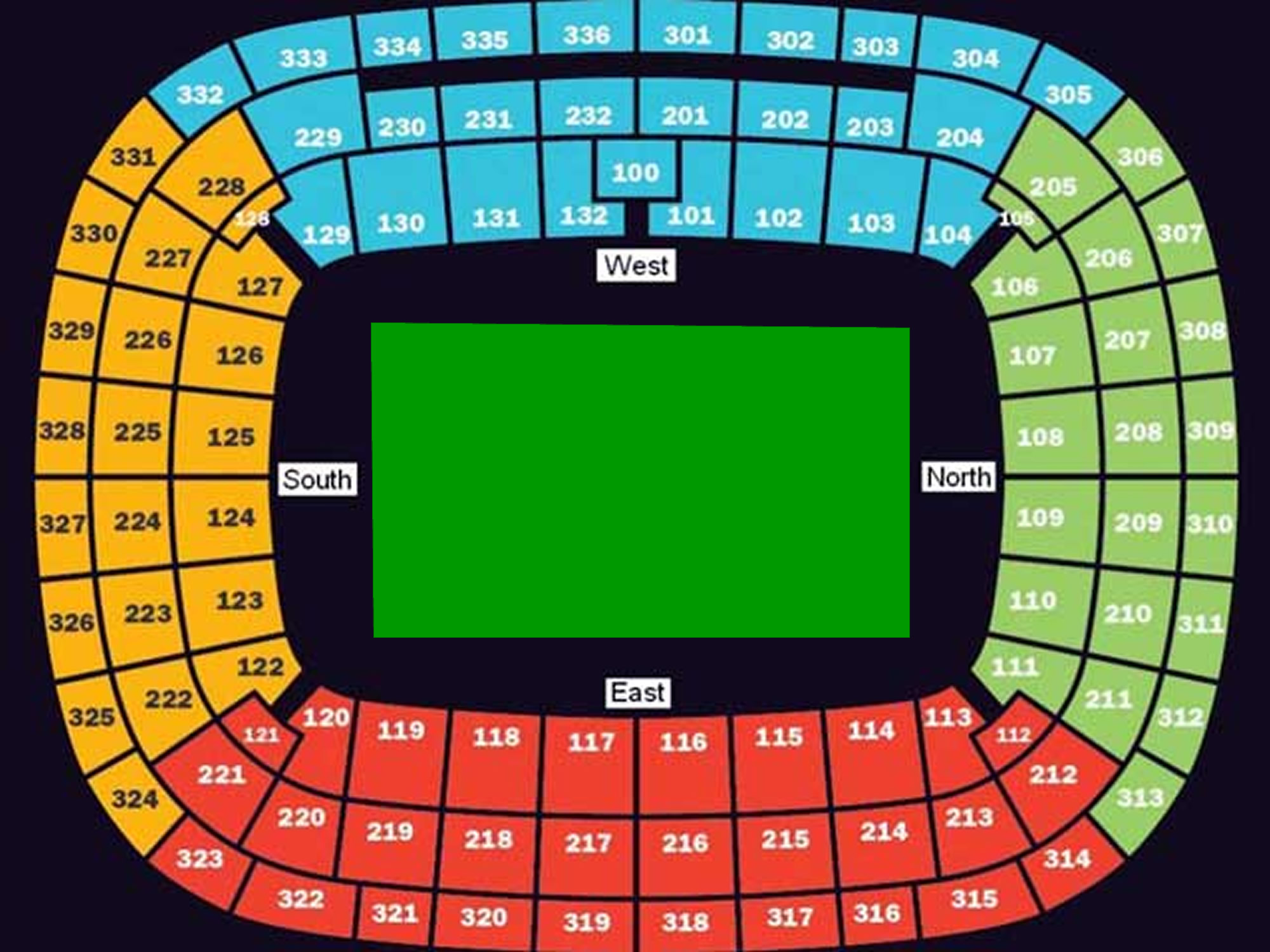 FNB Stadium seating plan FNB Stadium seating plan