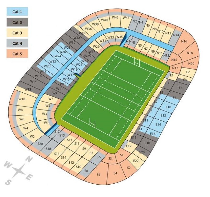 BT Murrayfield Stadium seating plan BT Murrayfield Stadium seating plan