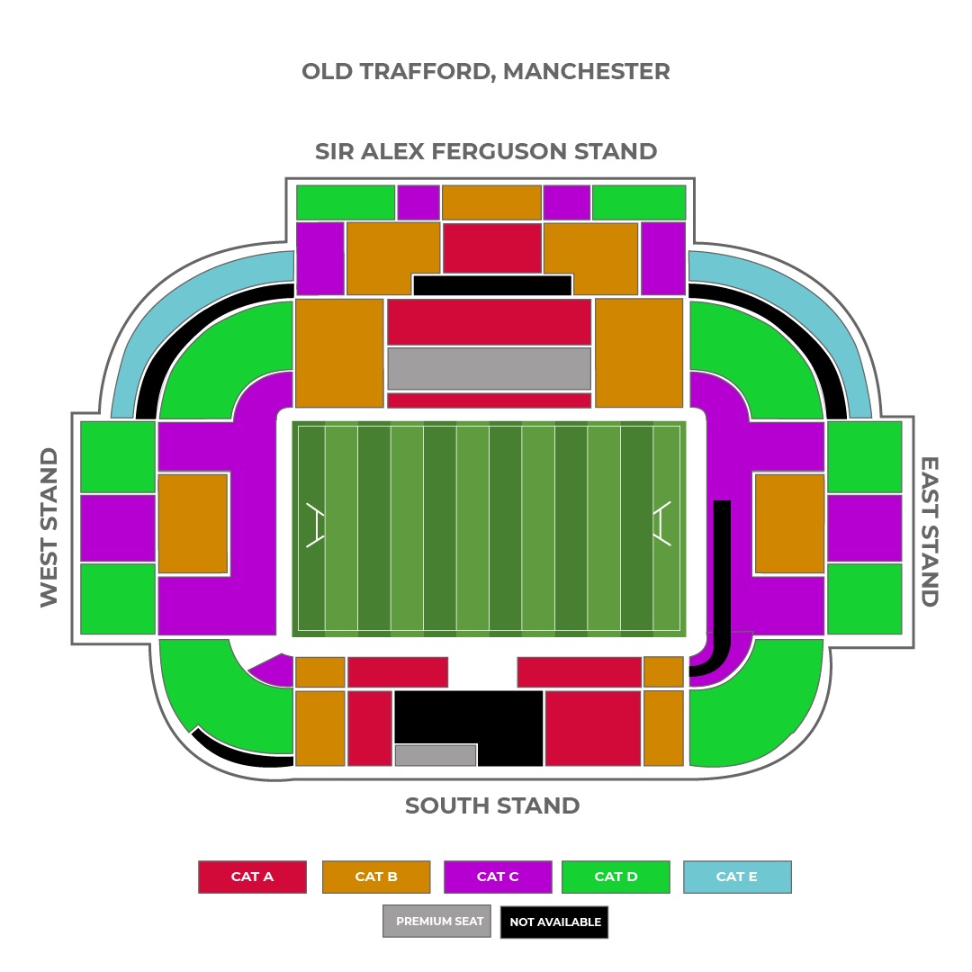 Old Trafford seating plan Old Trafford seating plan