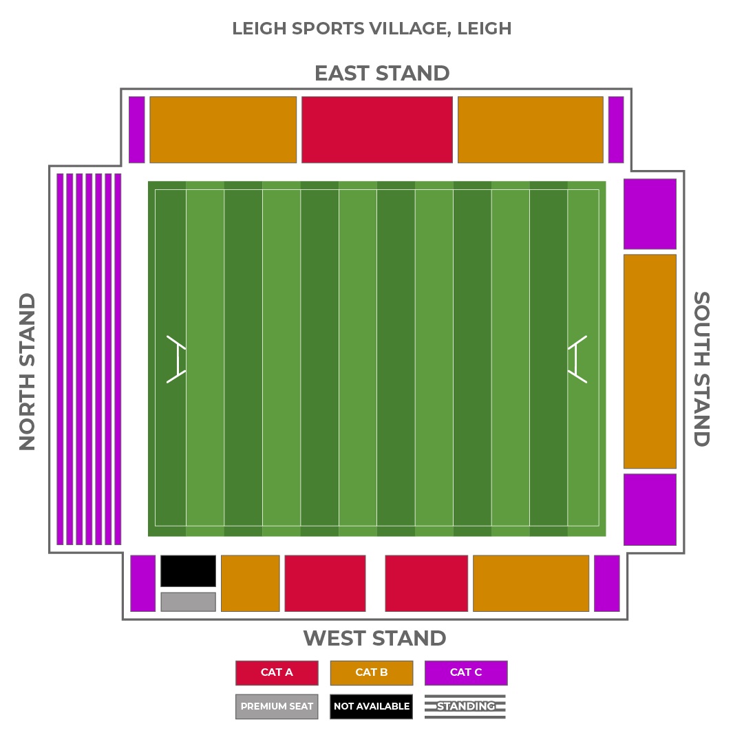 Leigh Sports Village seating plan
