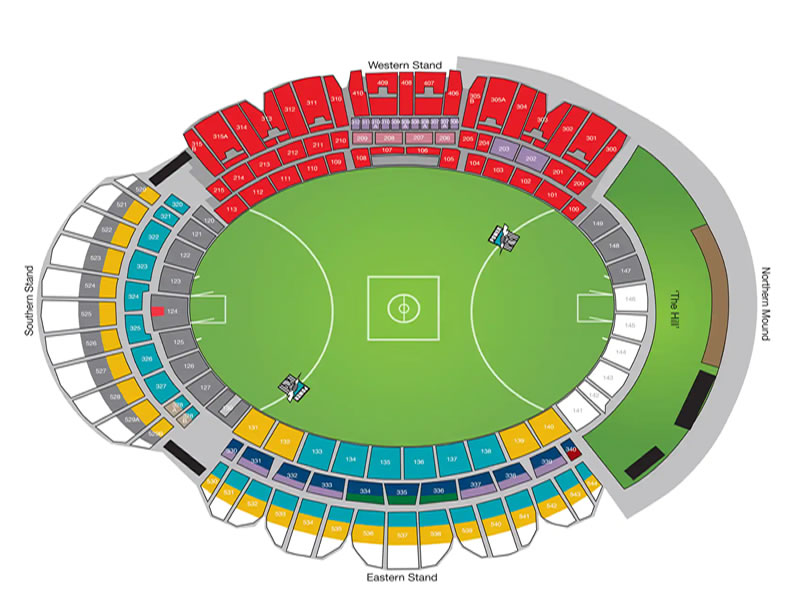 Adelaide Oval seating plan Adelaide Oval seating plan