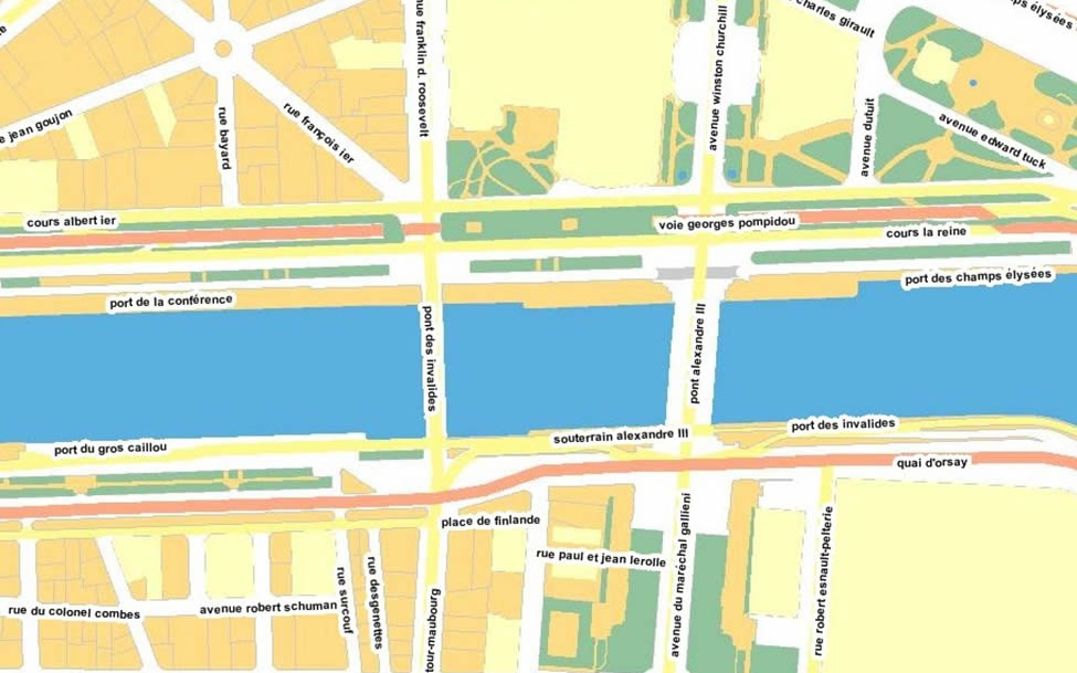Pont Alexandre III seating plan