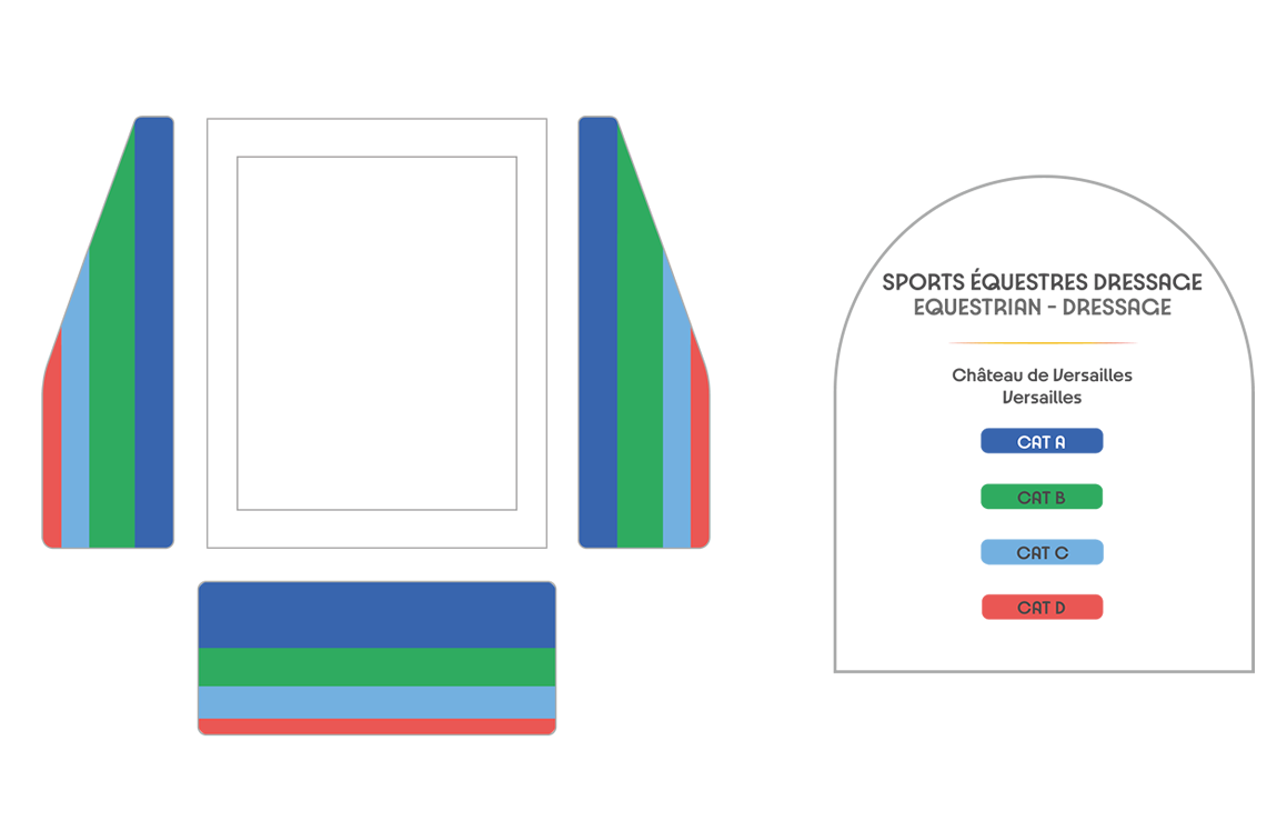 Chateau de Versailles   Equestrian Dressage seating plan