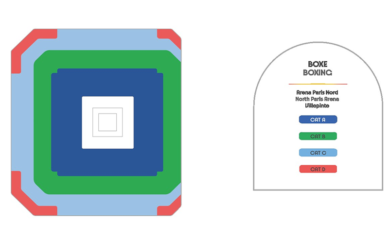 North Paris Arena seating plan