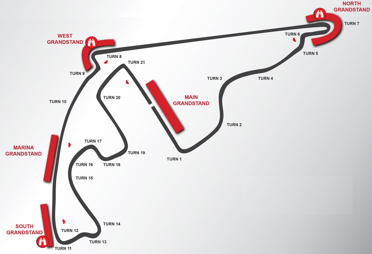 Yas Marina Circuit seating plan Yas Marina Circuit seating plan