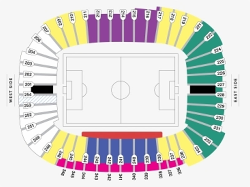 Dunedin Stadium  seating plan