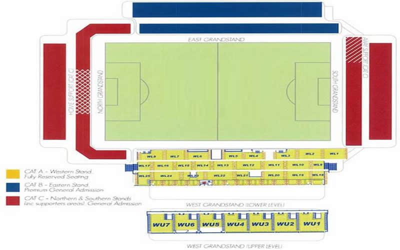 Hindmarsh Stadium seating plan