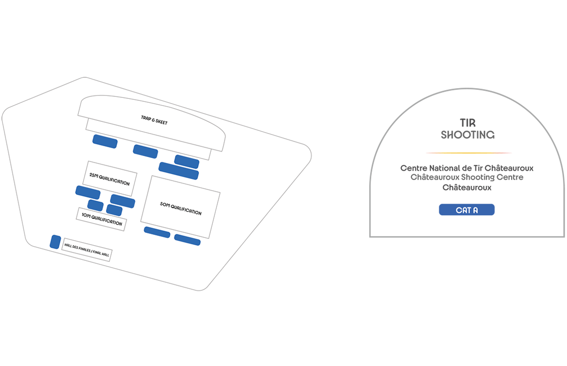 Chateauroux Shooting Centre   Shooting seating plan
