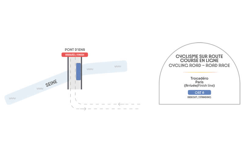 Trocadero Pont dIena Cycling Road seating plan