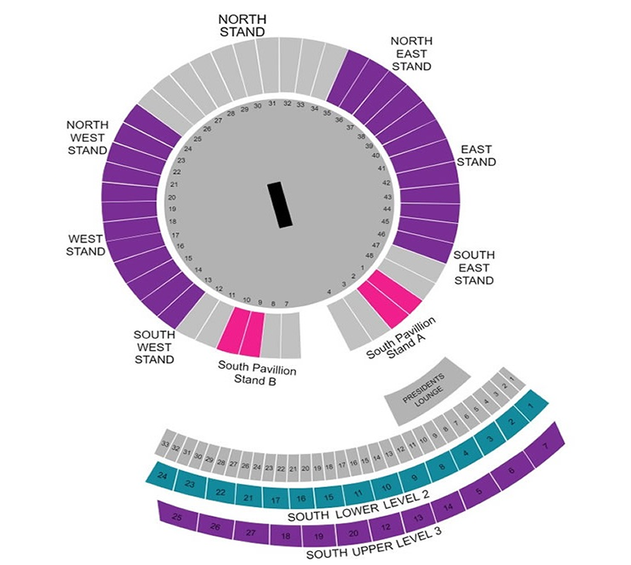 Maharashtra Cricket Association Stadium seating plan