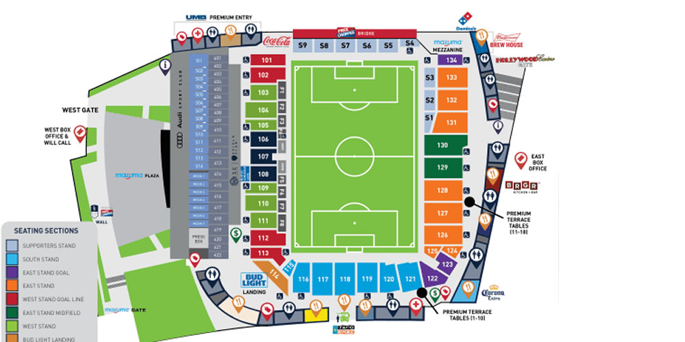 Children’s Mercy Park seating plan
