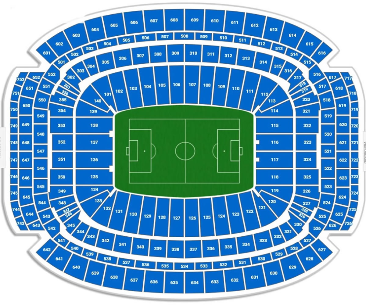 NRG Houston Stadium seating plan NRG Houston Stadium seating plan
