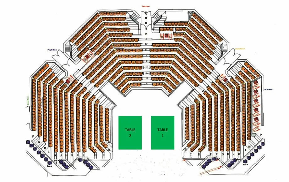 Crucible Theatre seating plan