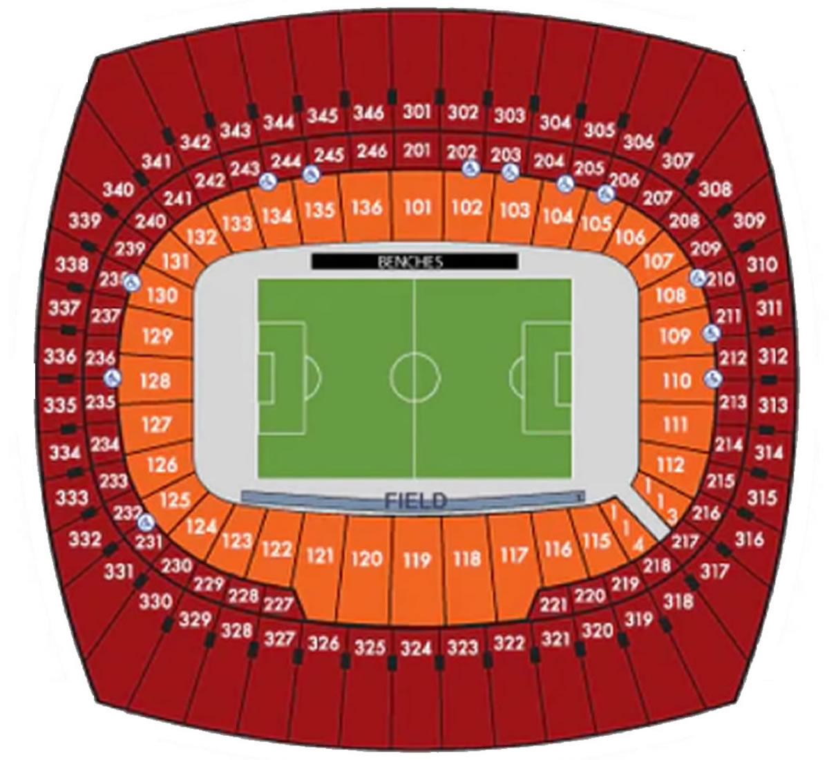 GEHA Field at Arrowhead Kansas City Stadium seating plan GEHA Field at Arrowhead Kansas City Stadium seating plan