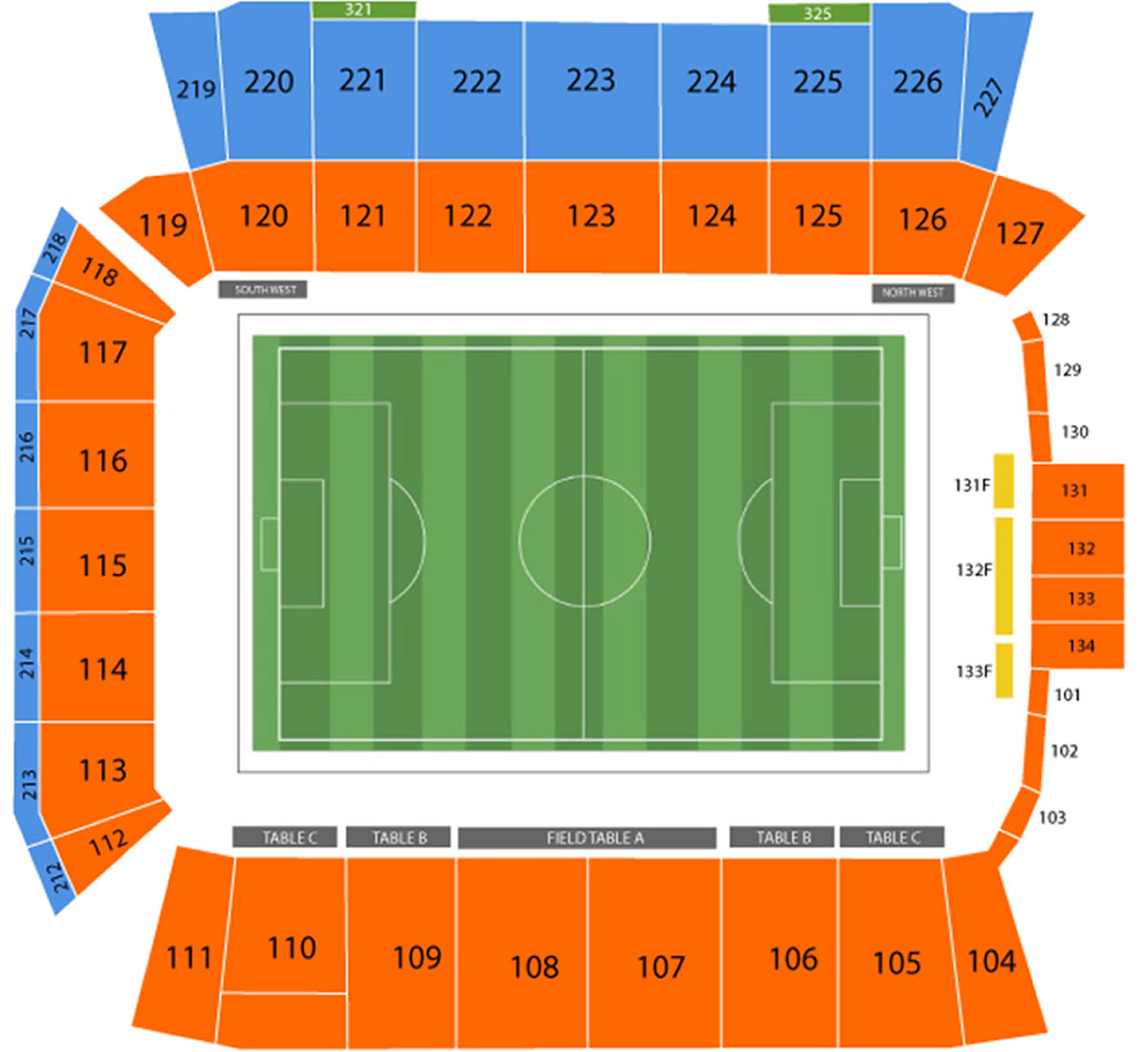 BMO Field Toronto Stadium seating plan BMO Field Toronto Stadium seating plan