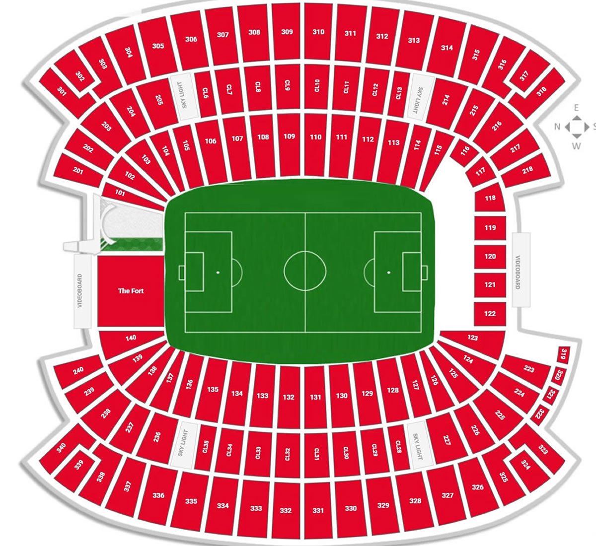 Gillette Boston Stadium seating plan Gillette Boston Stadium seating plan