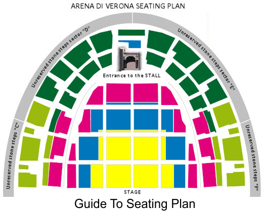 Verona Arena seating plan Verona Arena seating plan