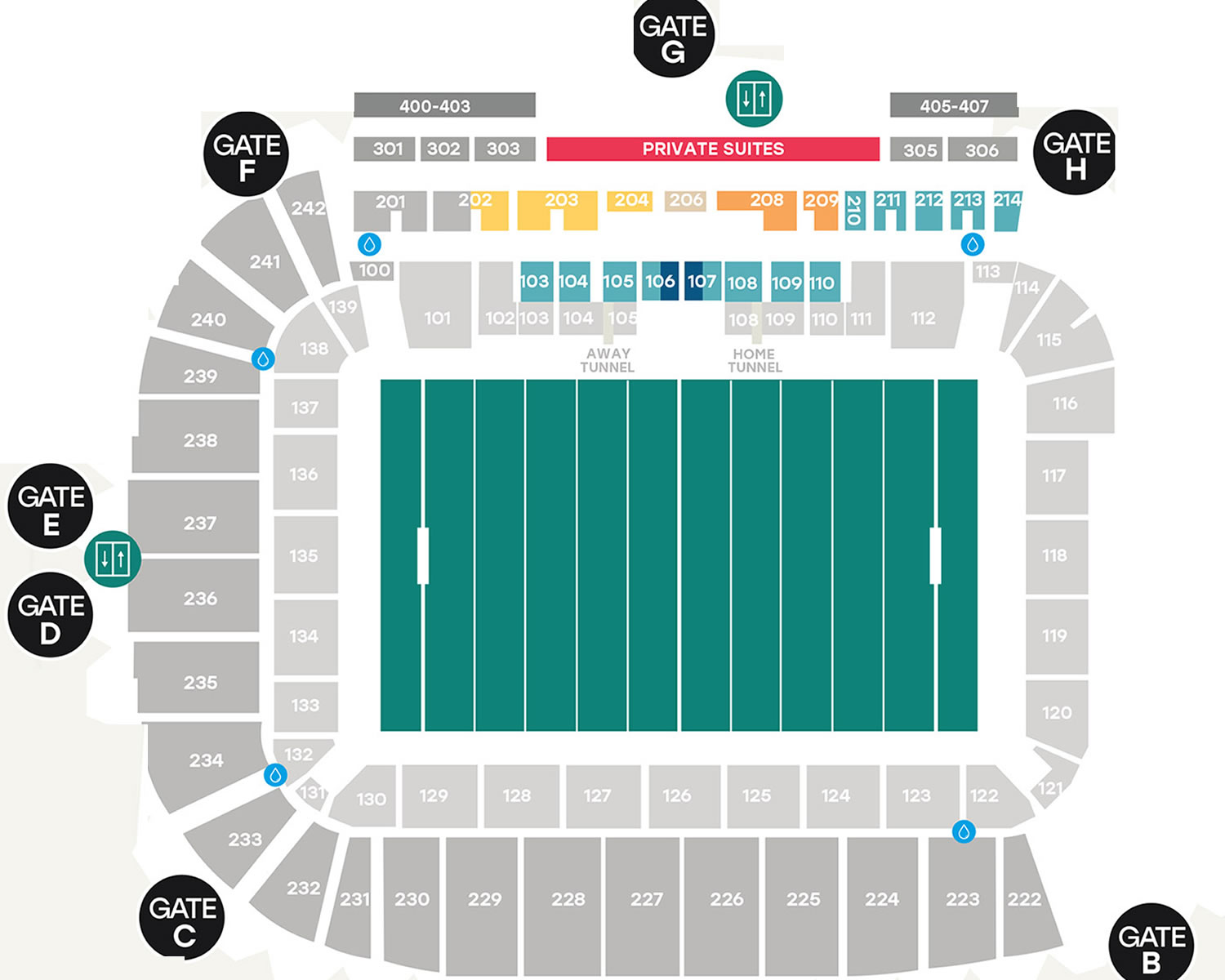 Queensland Country Bank Stadium seating plan
