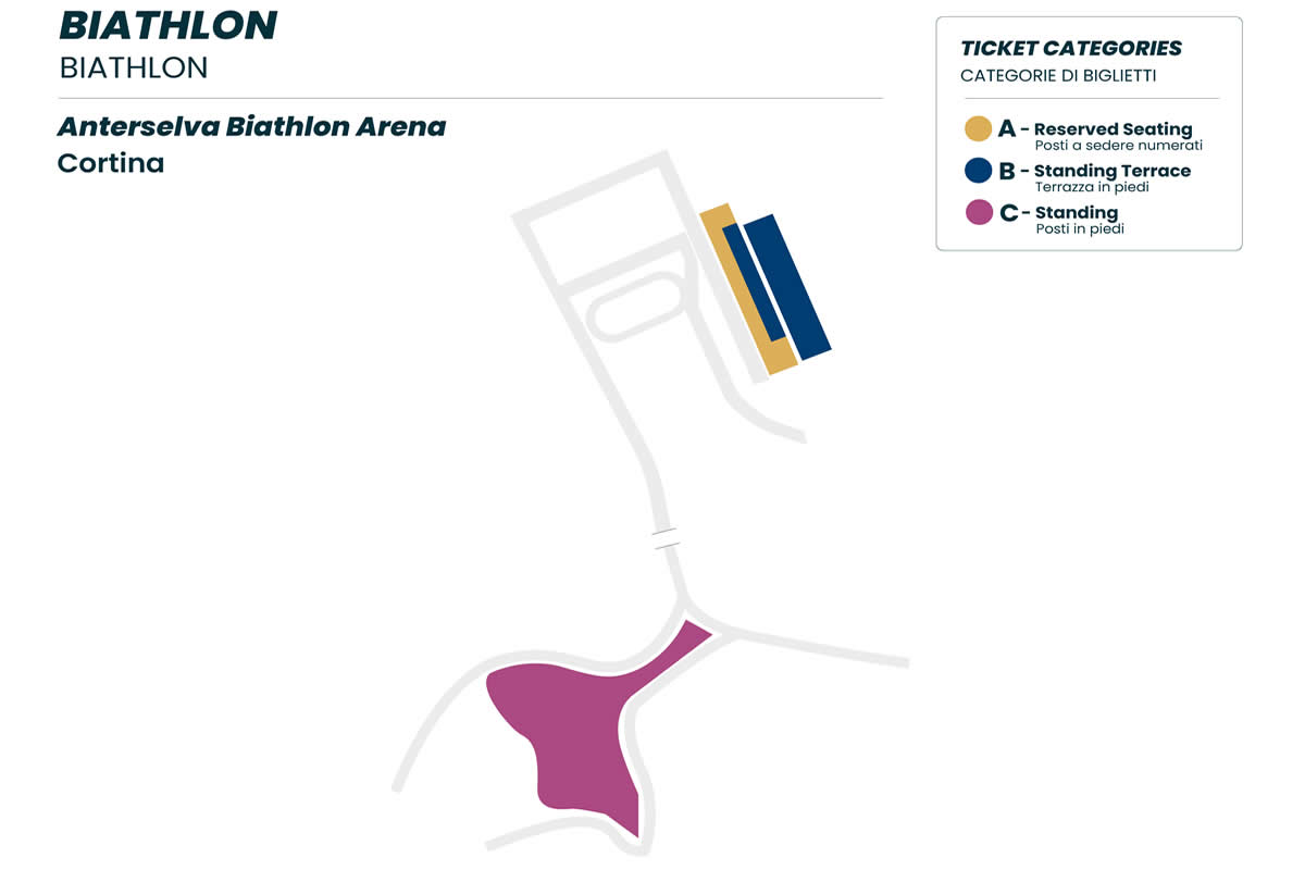 Anterselva Biathlon Stadium seating plan Anterselva Biathlon Stadium seating plan